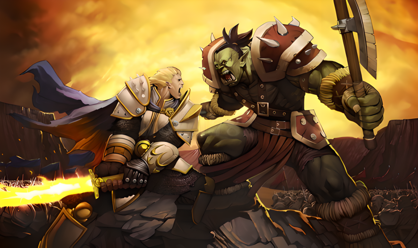 图拉扬大战奥格瑞姆图片