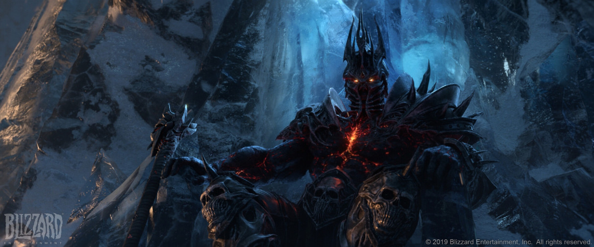 伯瓦尔坐在冰封王座上