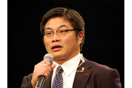 《要人警护官野望篇》发表会松尾谕留影 