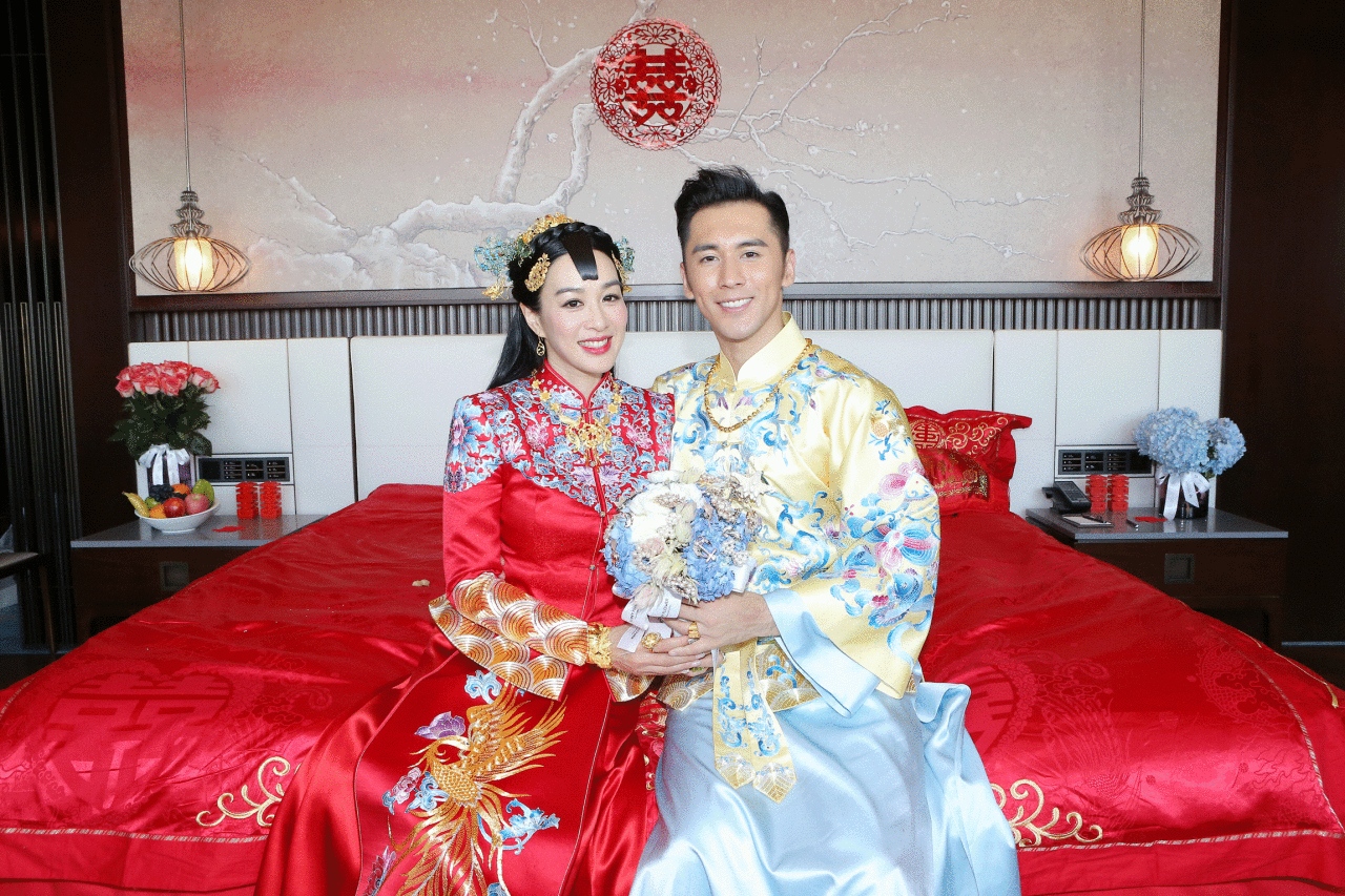 张伦硕夫妇婚礼照片